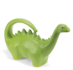 Green dinosaur-shaped plastic watering can.