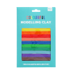 Pack of twelve colourful modelling clay sticks in a turquoise display box.