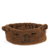 Soft and cosy headband, featuring the friendly face of a capybara. 