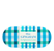 Blue gingham patterned sunglasses case 