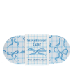 Blue bow patterned sunglasses case