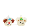 Set of two mini party dogs design hair claw clips