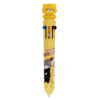 Cat-themed multi-colour ballpoint pen with six ink colours and a cat topper.