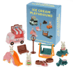 Ice Cream Playground playset with toy ice cream van, slide, swing, bunny figures and retail box.