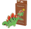 Make Your Own Stegosaurus 3D cardboard model kit with assembled dinosaur and retail box.