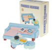 Pocket Blocks sofa set building toy with miniature sofa, coffee table and accessories