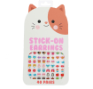 Stick-on earrings set with 40 pairs of colourful animal designs