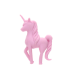 Pink unicorn-shaped eraser tail and raised unicorn horn.