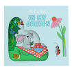 Baby first book featuring a mouse in a garden scene.