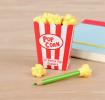 Popcorn Pencil Top Erasers (box Of 12)