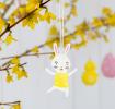 Mini Yellow Tshirt Bunny Decoration