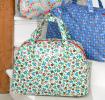 Rambling Rose Oilcloth Weekend Bag