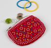 Red Beaded Purse