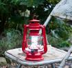 Red L.e.d Battery Powered Hurricane Lamp