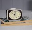Retro Tv Style Brown Alarm Clock