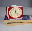 Retro Tv Style Red Alarm Clock