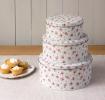 Set Of 3 La Petite Rose Cake Tins