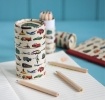 Set Of 36 Vintage Transport Colouring Pencils