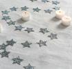 Silver Stars Christmas Garland