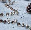 Silver Jingle Bells Garland