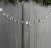 Silver Merry Christmas Garland