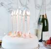 Silver Party Candles (pack Of 10)