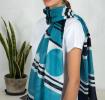 Stockholm Blue Cotton Scarf