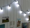 String Of 10 White Led Battery Bulb Lights