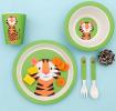 Teddy The Tiger Bamboo Tableware (set Of 5)