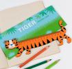 Tiger Wooden Ruler