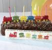 Party Train Candleholder With 6 Candles