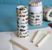 Set Of 12 Vintage Transport Colouring Pencils