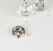 Tropical Palm Pill Box With Mirror