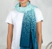 Turquoise Sea Mist Cotton Scarf