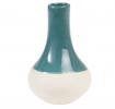 Small Petrol Blue Dipped Vase