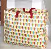 Vintage Leaf Design Jumbo Storage Bag