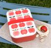 Vintage Apple Bamboo Lunch Box