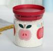 Vintage Apple Glass Storage Jar