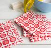 Vintage Apple Kitchen Cloths (set Of 4)