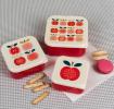 Vintage Apple Snack Boxes (set Of 3)