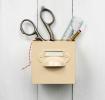 Vintage Cream Metal Storage Drawer
