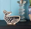 Wooden Whale Ornament