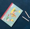 World Map A5 Notebook