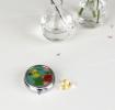 World Map Pill Box With Mirror
