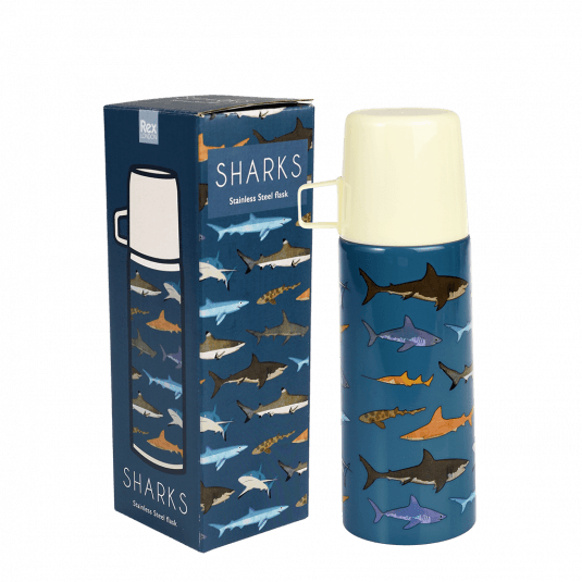 Sharks Flask And Cup out of box