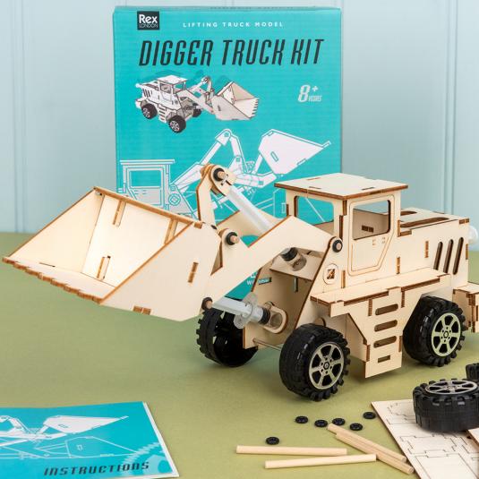 Make your own hydraulic digger truck