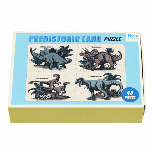 Prehistoric Land puzzle matchbox styled box