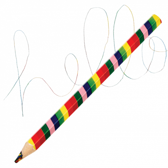 Jumbo multi colour core rainbow pencil
