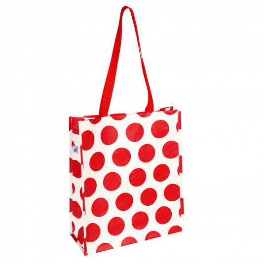 Red on cream Spotlight shopping bag
