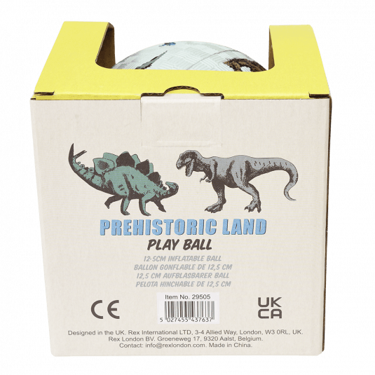 Prehistoric Land play ball in box back view